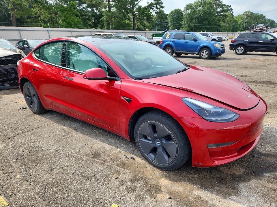 2023 Tesla Model 3 VIN 5YJ3E1EA2PF587030 COPART salvage auction — FRONT END, AL - CERT OF TITLE-SALVAGE TITLE, sold $7,500 on 2026-08-03 (photo 4)