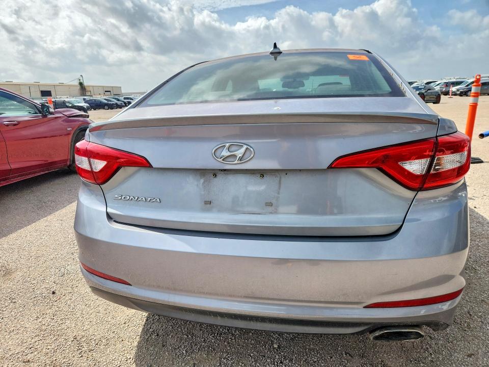 2015 Hyundai Sonata VIN 5NPE24AFXFH156066 COPART salvage auction — FRONT END, Tx - Certificate Of Title, sold $175 on 2026-07-09 (photo 6)