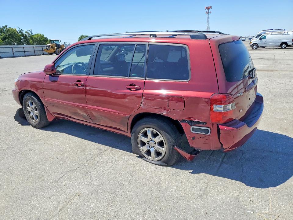 2006 Toyota Highlander VIN JTEDP21A460110067 COPART salvage auction — SIDE, CA - SALVAGE CERTIFICATE, sold $625 on 2026-07-17 (photo 2)