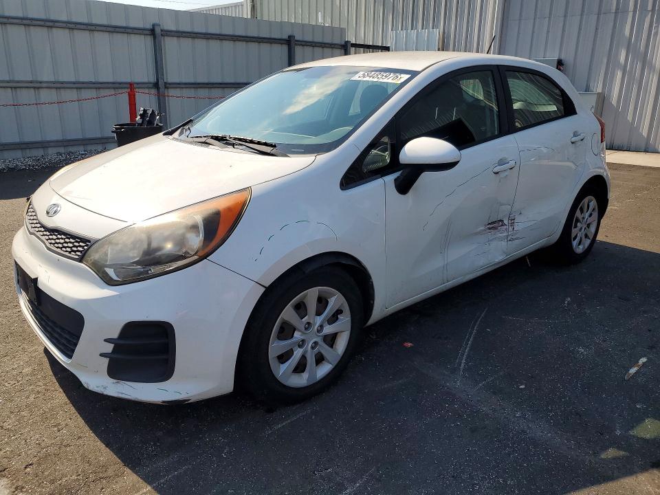 2016 Kia Rio VIN KNADM5A30G6647627 COPART salvage auction — SIDE, Fl - Cert Of Title Slvg Rebuildable, sold $1,450 on 2026-07-08 (photo 1)