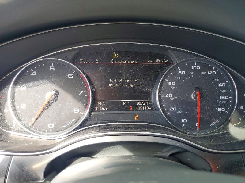 2014 Audi A6 VIN WAUGFAFC2EN111452 COPART salvage auction — MINOR DENT/SCRATCHES, Tx - Certificate Of Title, sold $2,200 on 2026-07-02 (photo 9)