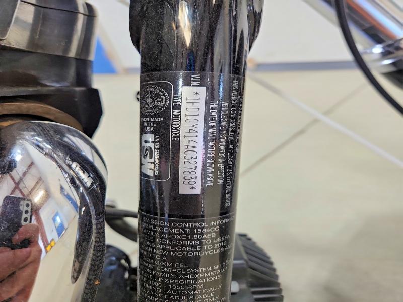 2010 Harley-davidson Fxdf VIN 1HD1GY414AC327839 COPART salvage auction — FRONT END, NY - MV-907A SALVAGE CERTIFICATE, sold $2,400 on 2026-07-13 (photo 9)