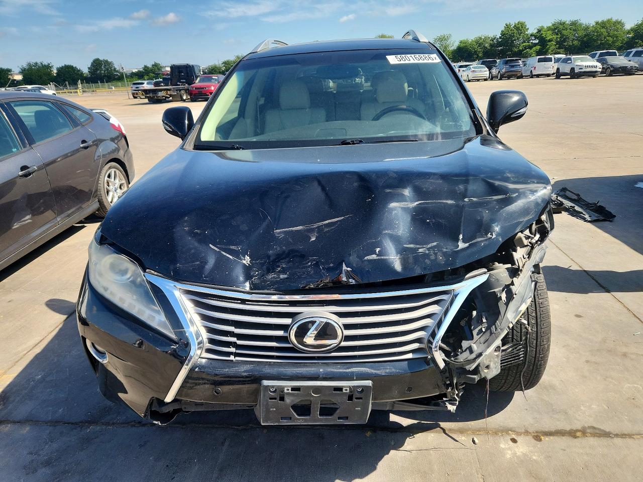 2013 Lexus RX 350 VIN 2T2ZK1BA1DC099013 COPART salvage auction — Front End, TX - SALVAGE VEHICLE TITLE, sold $3,650 on 2026-07-09 (photo 5)