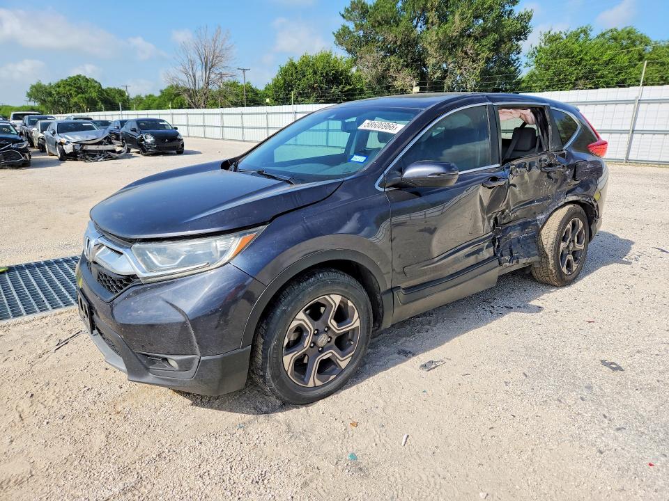2018 Honda Cr-v VIN 7FARW1H83JE029750 COPART salvage auction — SIDE, Tx - Salvage Vehicle Title, sold $3,750 on 2026-07-09 (photo 1)