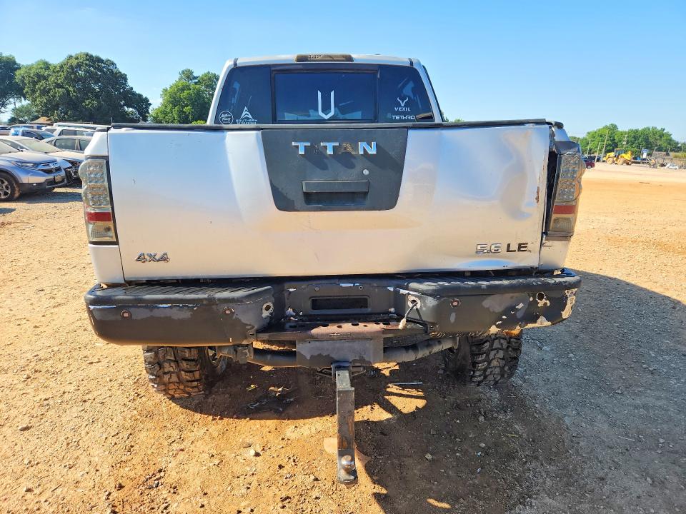 2006 Nissan TITAN VIN 1N6BA07B26N563704 COPART salvage auction — ROLLOVER, Al - Cert Of Title-Parts Only Salvg, sold $750 on 2026-07-29 (photo 6)