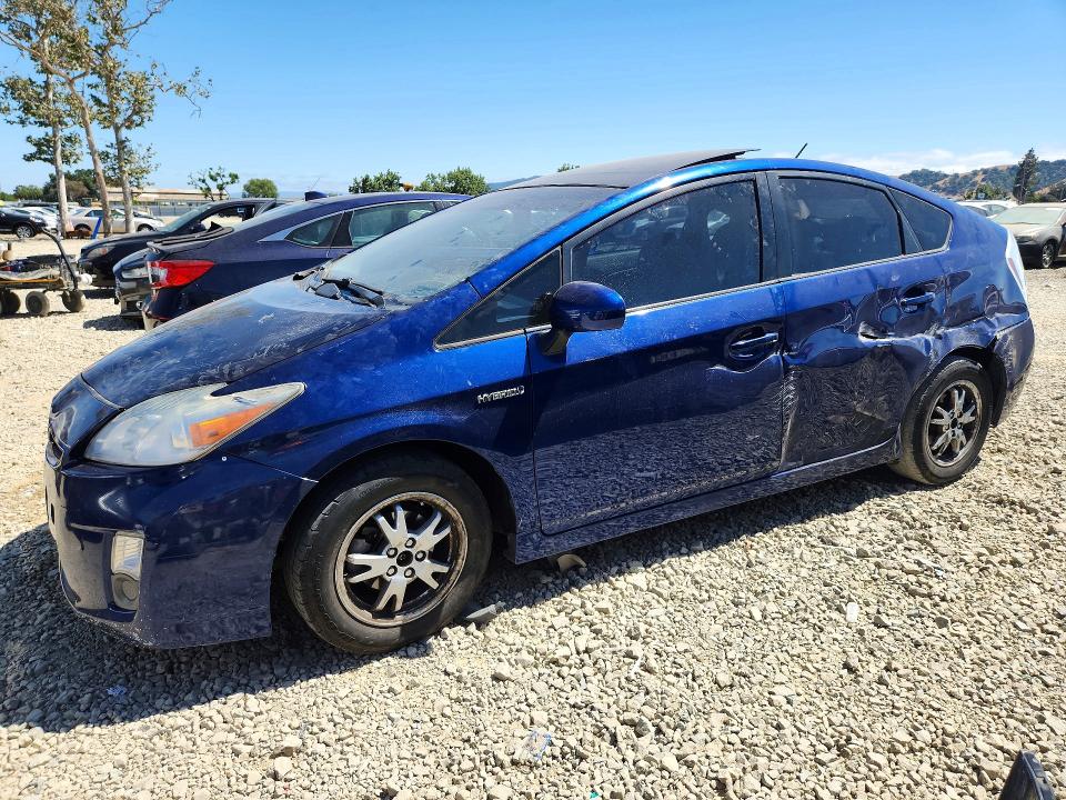2011 Toyota Prius VIN JTDKN3DU8B0324261 COPART salvage auction — SIDE, CA - SALVAGE CERTIFICATE, sold $675 on 2026-07-14 (photo 1)