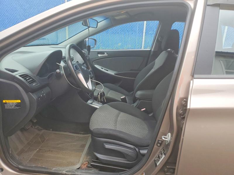2012 Hyundai Accent VIN KMHCT5AE2CU032193 COPART salvage auction — REAR END, Ns - Cert Of Registration, sold $800 on 2026-07-16 (photo 7)