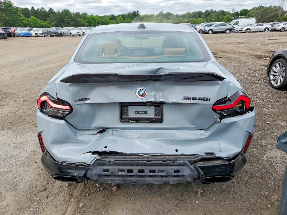 2023 BMW M2 VIN 3MW53CM06P8D56250 COPART salvage auction — Rear End, S1 - Salvage Title, sold $21,700 on 2026-08-17 (photo 6)