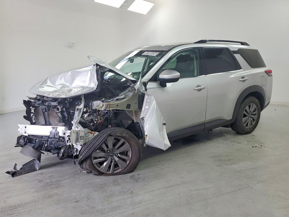 2025 Nissan Pathfinder VIN 5N1DR3BC1SC237898 COPART salvage auction — FRONT END, Fl - Certificate Of Destruction (P), sold $4,100 on 2026-07-06 (photo 1)
