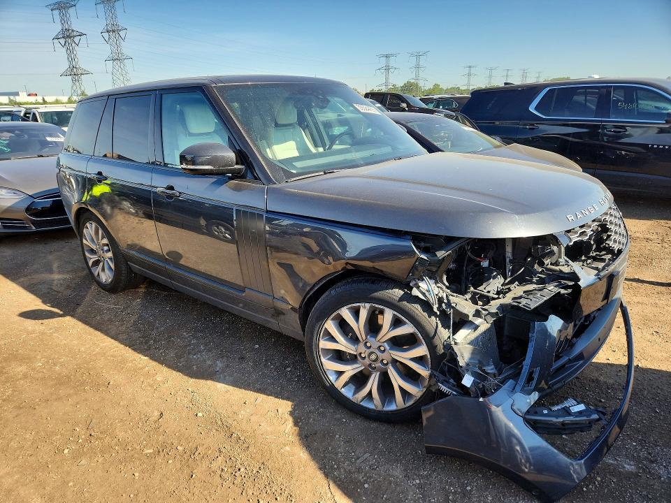 2020 Land rover RANGE ROVER VIN SALGS2RU4LA576000 COPART salvage auction — FRONT END, Sc - Salvage Title, sold $17,600 on 2026-07-09 (photo 4)
