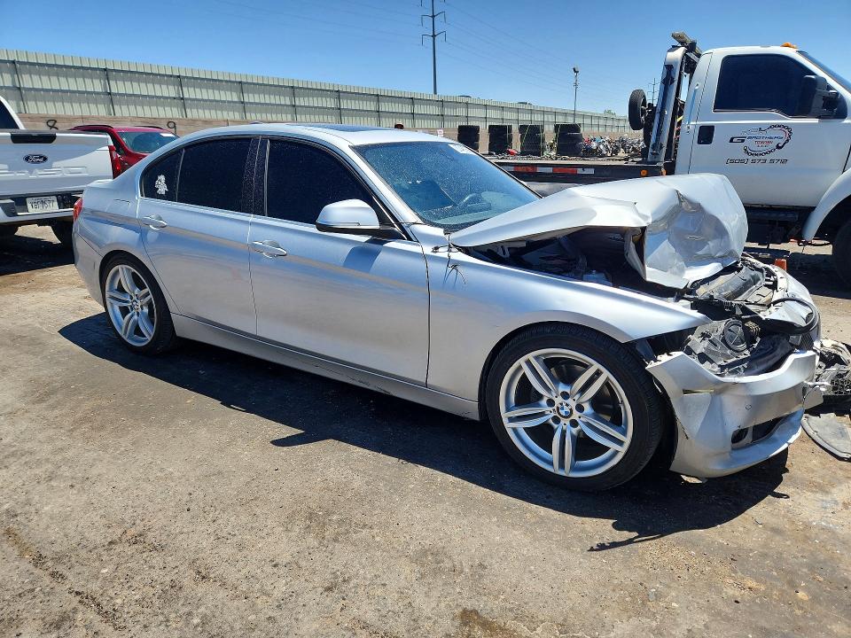 2015 BMW 3er VIN WBA3B1G52FNT02090 COPART salvage auction — FRONT END, Nm - Cert Of Title-Salvage, sold $325 on 2026-07-09 (photo 4)