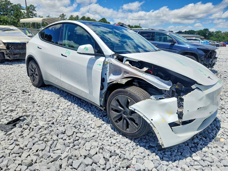 2022 Tesla Model y VIN 7SAYGAEE8NF393802 COPART salvage auction — FRONT END, Ga - Cert Of Title-Salvage, sold $400 on 2026-07-21 (photo 4)