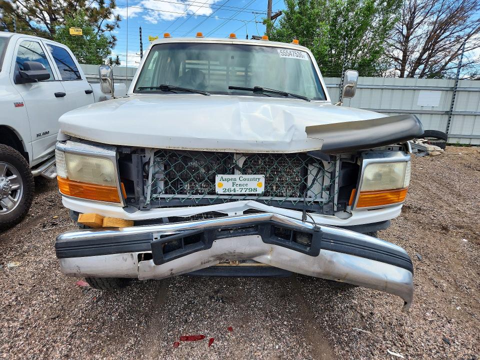1997 Ford F350 VIN 1FTJW35F4VEC24111 COPART salvage auction — FRONT END, Co - Salvage Title, sold $500 on 2026-07-08 (photo 5)