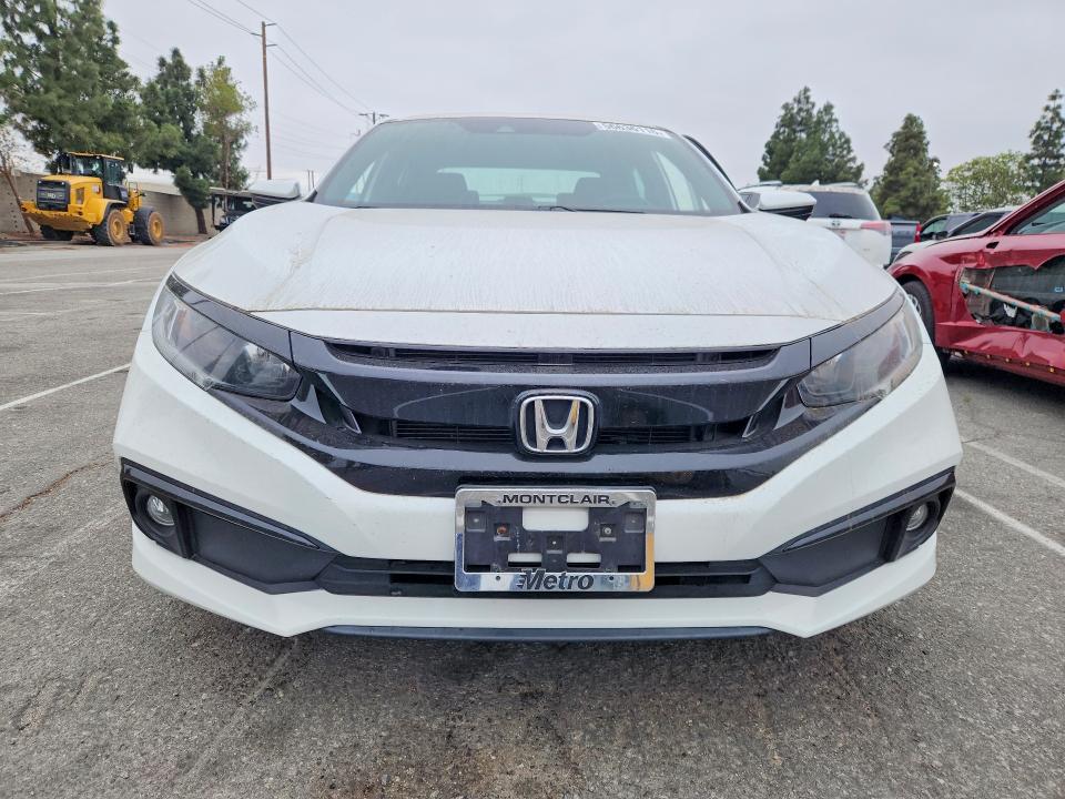 2020 Honda Civic VIN 2HGFC2F82LH581030 COPART salvage auction — REAR END, Ca - Salvage Certificate, sold $7,500 on 2026-07-28 (photo 5)