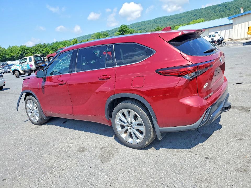 2023 Toyota Highlander VIN 5TDKDRBHXPS015035 COPART salvage auction — FRONT END, Pa - Certificate Of Salvage, sold $9,600 on 2026-07-28 (photo 2)