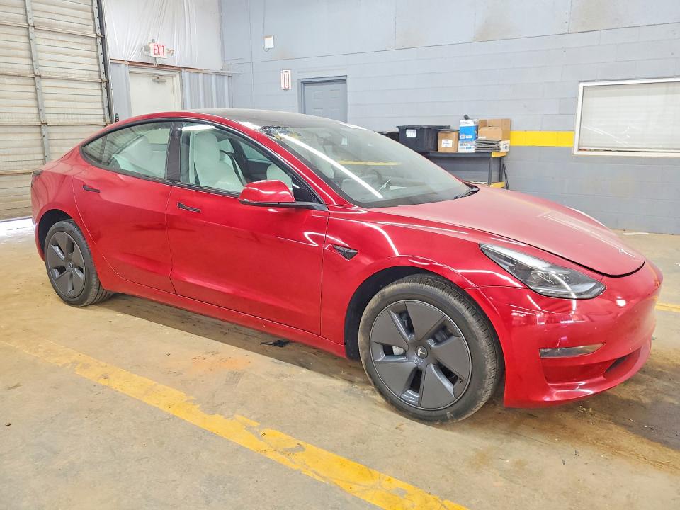 2023 Tesla Model 3 VIN 5YJ3E1EA9PF553442 COPART salvage auction — FRONT END, Salvage Title, sold $350 on 2026-09-09 (photo 4)
