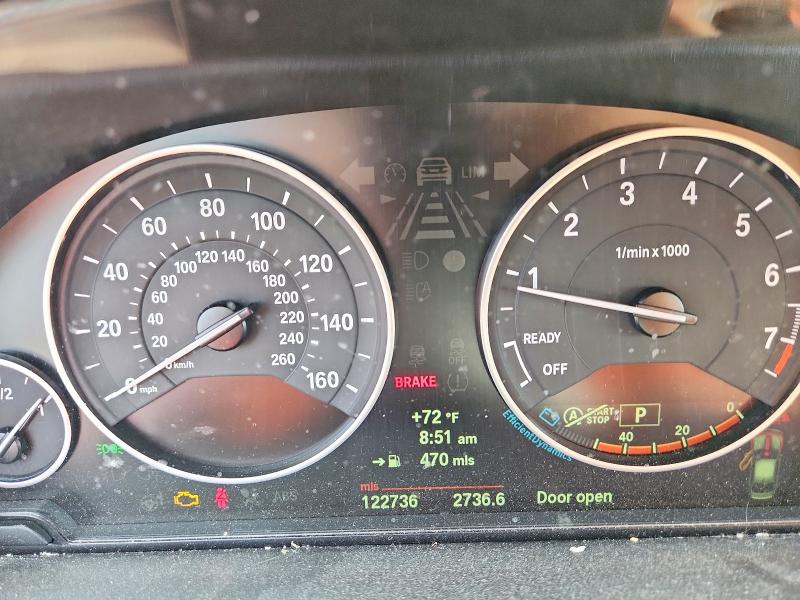 2013 BMW 3er VIN WBA3B1C54DK128852 COPART salvage auction — FRONT END, Va - Certificate Of Title, sold $1,750 on 2026-08-19 (photo 9)