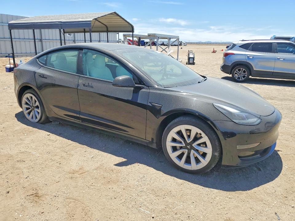 2021 Tesla Model 3 VIN 5YJ3E1EA3MF062330 COPART salvage auction — SIDE, Ca - Salvage Certificate, sold $4,150 on 2026-07-06 (photo 4)