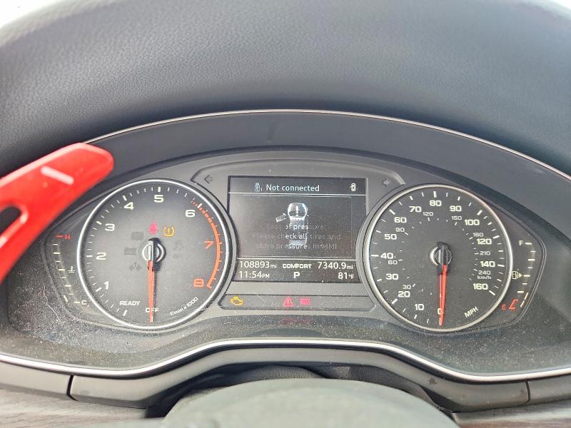 2017 Audi A4 VIN WAUGNAF43HN021825 COPART salvage auction — MECHANICAL, Ga - Certificate Of Title (P), sold $4,700 on 2026-07-29 (photo 9)