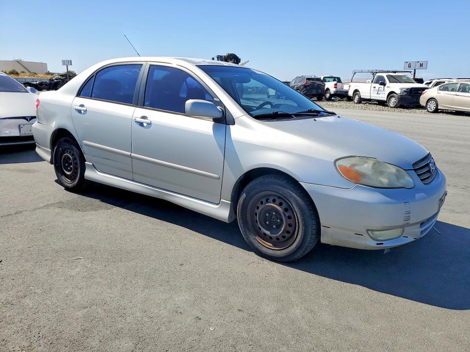 2003 Toyota Corolla VIN 1NXBR32E43Z186255 COPART salvage auction — REAR END, Ca - Dis/Dlr/Exp Only Clean Title, sold $850 on 2026-07-08 (photo 4)