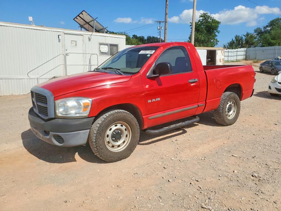 2008 Dodge Ram VIN 1D7HA16K18J108931 COPART salvage auction — REAR END, OK - CERT OF TITLE-SALVAGE, sold $1,450 on 2026-07-09 (photo 1)