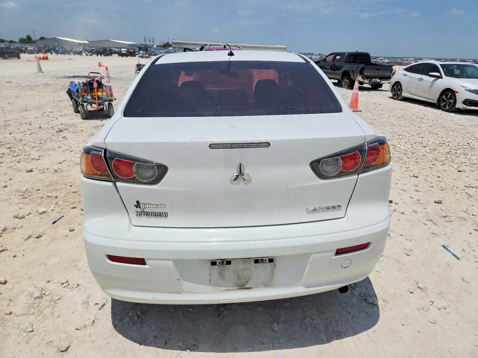 2015 Mitsubishi Lancer VIN JA32U2FU7FU015727 COPART salvage auction — SIDE, TX - SALVAGE VEHICLE TITLE, sold $80 on 2026-07-23 (photo 6)