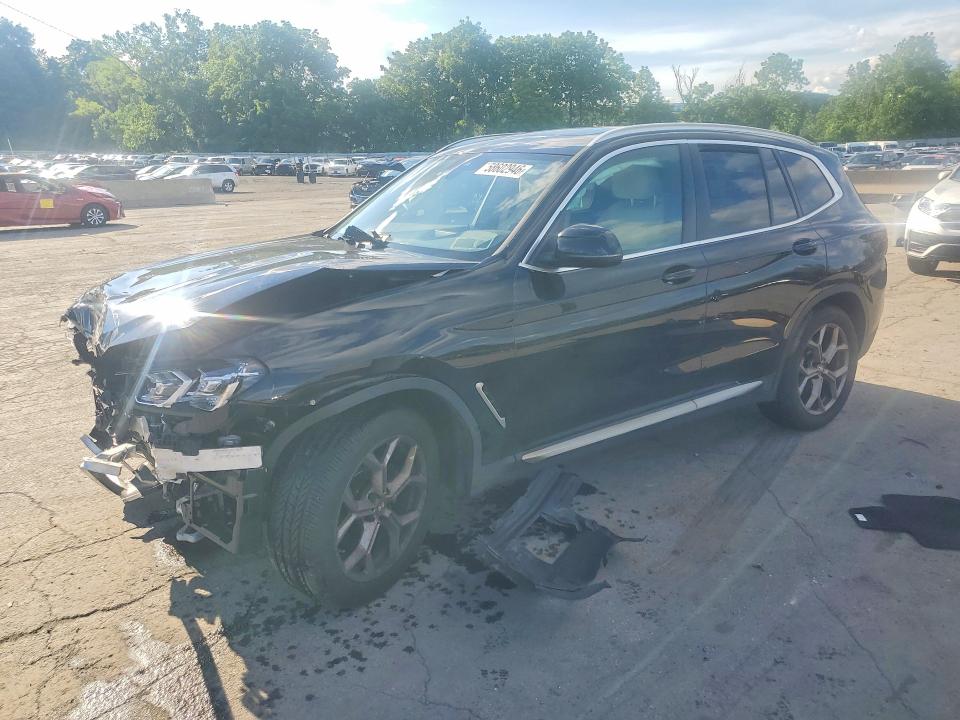 2022 BMW X3 VIN 5UX53DP00N9N03877 COPART salvage auction — FRONT END, Ny - Mv-907A Salvage Certificate, sold $10,600 on 2026-07-07 (photo 1)