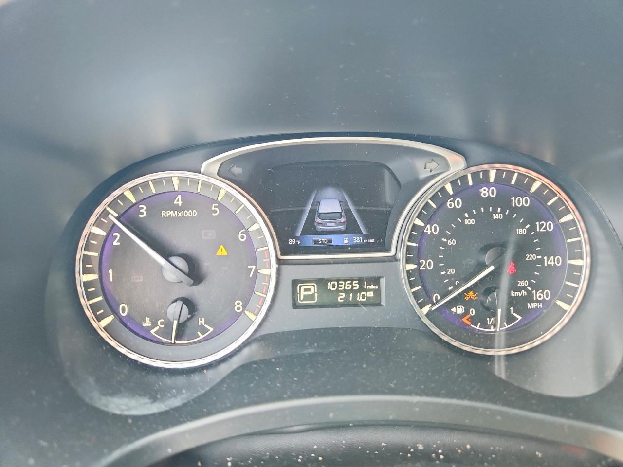 2019 Infiniti QX60 VIN 5N1DL0MN0KC503104 COPART salvage auction — Front End, TX - SALVAGE VEHICLE TITLE, sold $3,400 on 2026-07-09 (photo 9)
