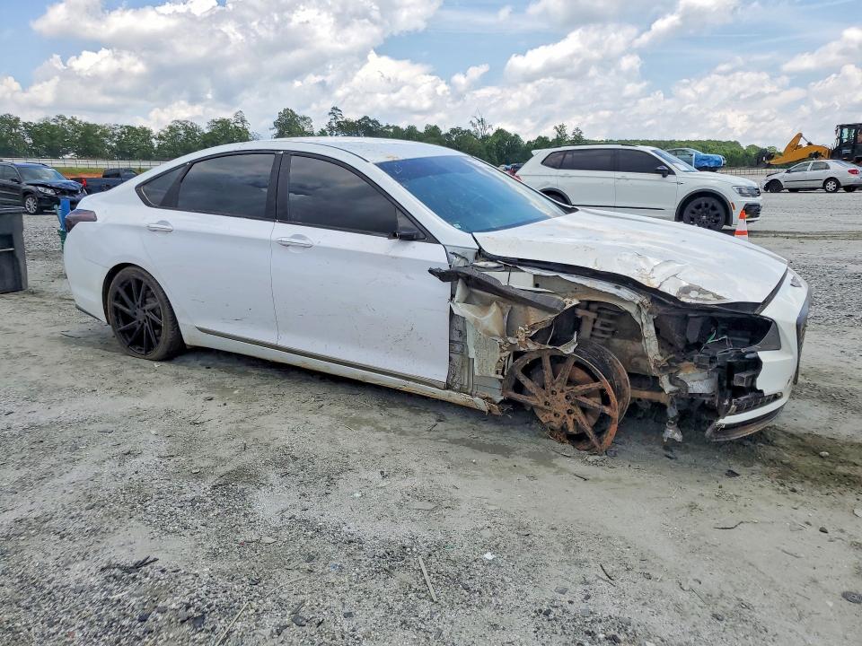 2015 Hyundai Genesis VIN KMHGN4JEXFU050578 COPART salvage auction — FRONT END, Sc - Cert Of Title-Salvage, sold $1,100 on 2026-07-13 (photo 4)