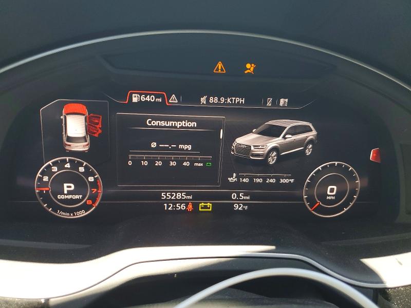 2018 Audi Q7 VIN WA1LAAF71JD024915 COPART salvage auction — SIDE, Nv - Salvage Title, sold $6,100 on 2026-07-14 (photo 9)