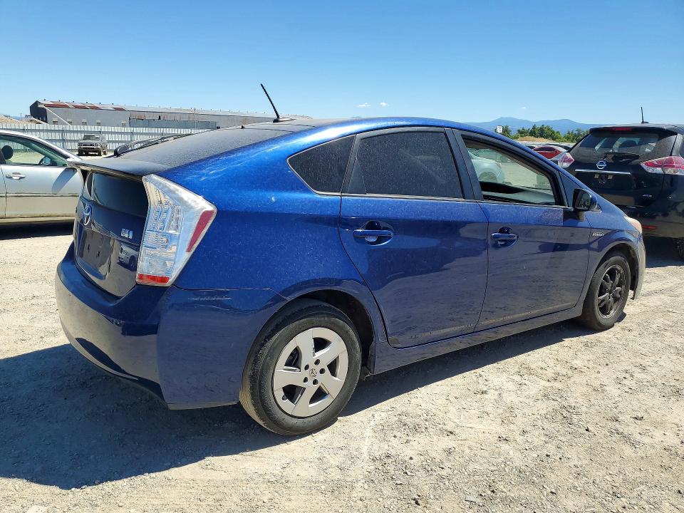 2011 Toyota Prius VIN JTDKN3DU6B0268112 COPART salvage auction — VANDALISM, Ca - Salvage Certificate, sold $550 on 2026-07-24 (photo 3)