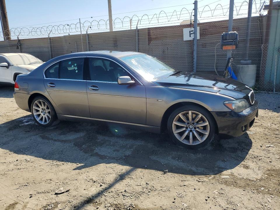 2008 BMW 7 series VIN WBAHL83518DT11647 COPART salvage auction — FRONT END, Ca - Dis/Dlr/Exp Lien Papers-Salv, sold $350 on 2026-07-13 (photo 4)
