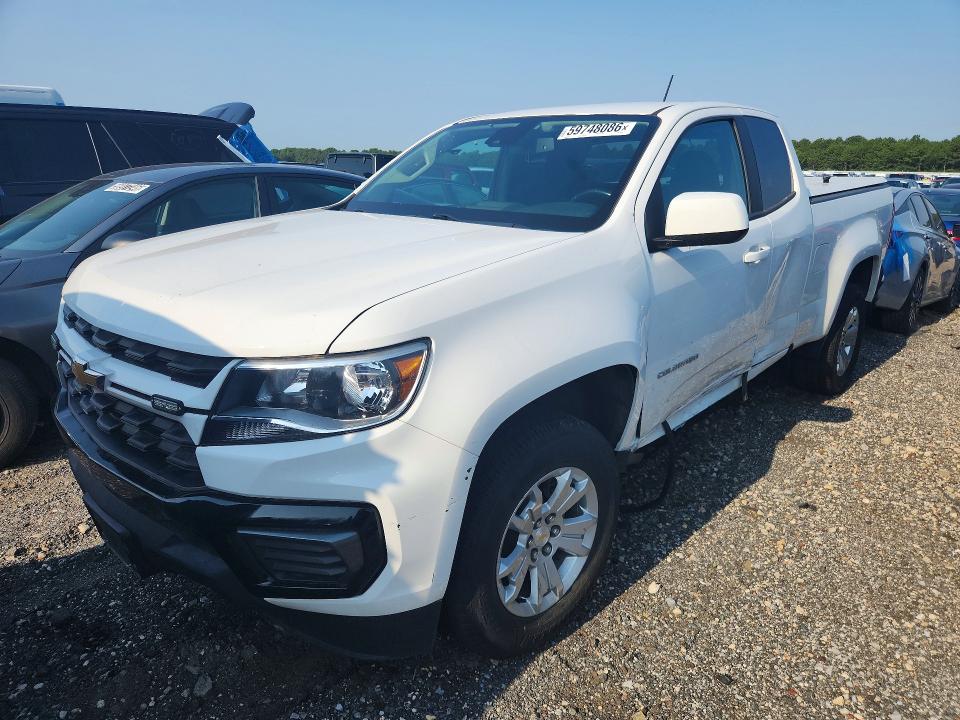 2022 Chevrolet Colorado VIN 1GCHSCEA7N1246884 COPART salvage auction — SIDE, Tx - Certificate Of Title, sold $11,700 on 2026-07-30 (photo 1)