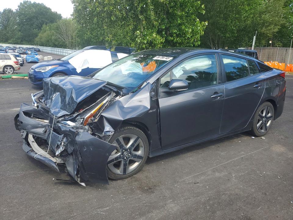 2021 Toyota Prius VIN JTDKAMFU6M3131607 COPART salvage auction — FRONT END, Or - Salvage Title Certificate, sold $200 on 2026-07-29 (photo 1)