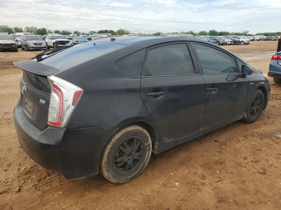 2013 Toyota Prius VIN JTDKN3DU6D1712411 COPART salvage auction — FRONT END, Tx - Certificate Of Title, sold $1,250 on 2026-07-09 (photo 3)