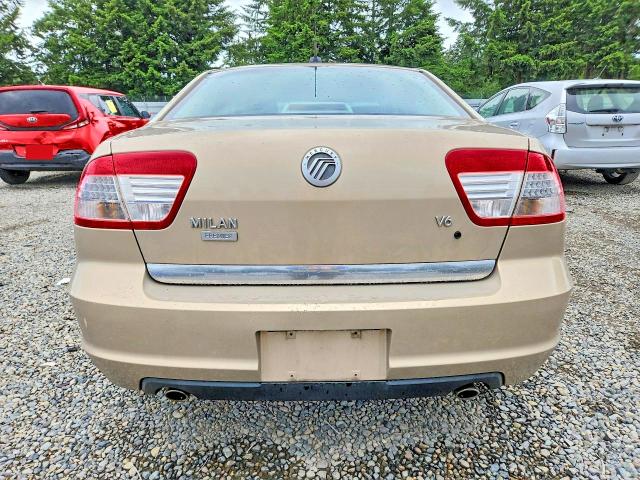 2008 Mercury Milan VIN 3MEHM08168R655942 COPART salvage auction — FRONT END, WA - BILL OF SALE, sold $150 on 2026-07-24 (photo 6)