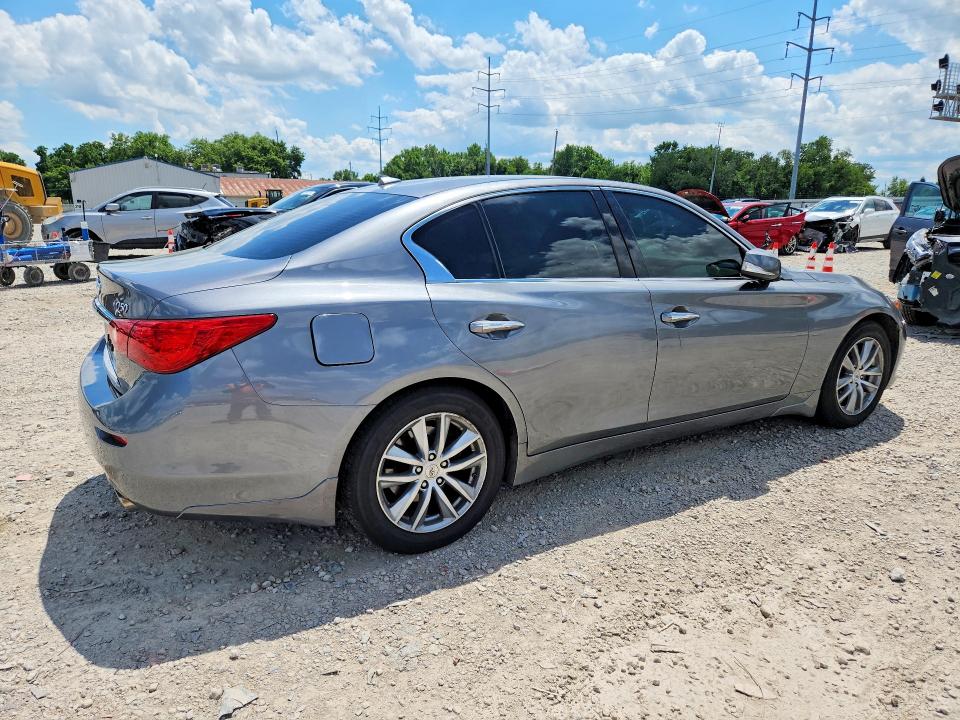 2015 Infiniti Q50 VIN JN1BV7AR7FM408533 COPART salvage auction — SIDE, Oh - Cert Of Title-Salvage, sold $2,100 on 2026-07-07 (photo 3)