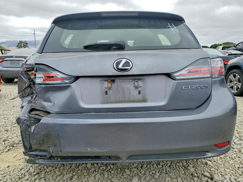 2012 Lexus Ct VIN JTHKD5BH0C2099942 COPART salvage auction — REAR END, Ca - Salvage Certificate, sold $1,650 on 2026-07-09 (photo 6)