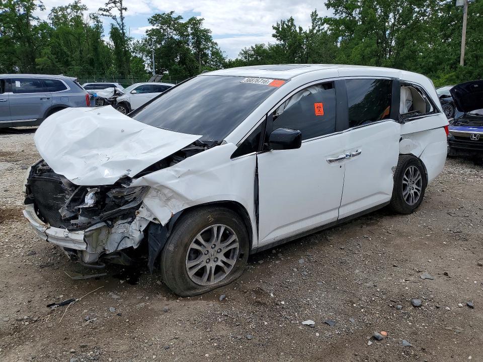 2012 Honda Odyssey VIN 5FNRL5H68CB032267 COPART salvage auction — FRONT END, Pa - Certificate Of Salvage, sold $400 on 2026-07-02 (photo 1)
