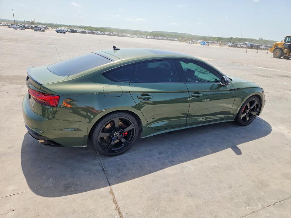 2023 Audi A5 VIN WAUFACF53PA030199 COPART salvage auction — WATER/FLOOD, TX - SALVAGE TITLE-FLOOD DAMAGE, sold $4,600 on 2026-07-30 (photo 3)