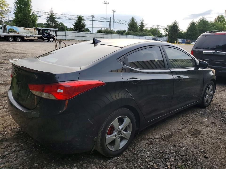 2012 Hyundai VIN KMHDH4AEXCU332922 COPART salvage auction — FRONT END, Md - Cert Of Salvage > 75% Damage, sold $950 on 2026-07-27 (photo 3)