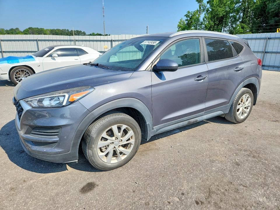 2019 Hyundai Tucson VIN KM8J33A4XKU051947 COPART salvage auction — REAR END, Nc - Salvage Certificate Of Title, sold $5,600 on 2026-07-21 (photo 1)