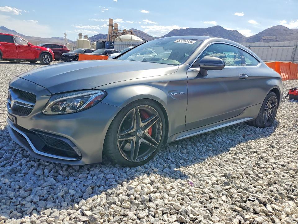 2018 Mercedes-benz C-klasse amg VIN WDDWJ8HB1JF646387 COPART salvage auction — SIDE, Nv - Salvage Title, sold $21,000 on 2026-08-05 (photo 1)