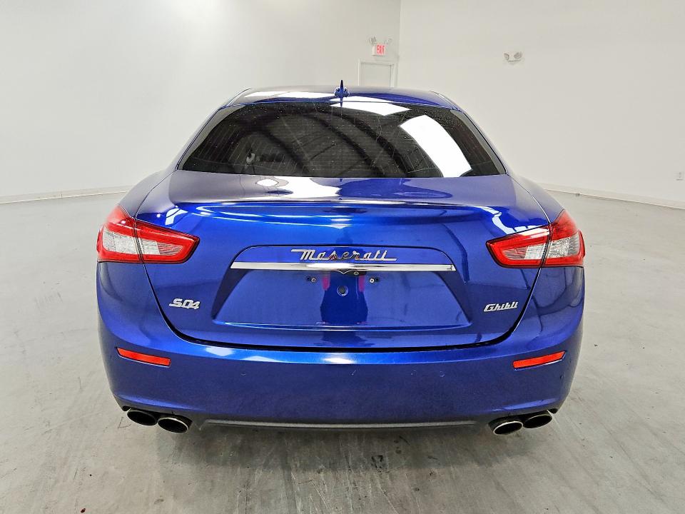 2017 Maserati Ghibli VIN ZAM57RTA2H1216797 COPART salvage auction — FRONT END, IN - CERTIFICATE OF TITLE, sold $3,550 on 2026-08-06 (photo 6)