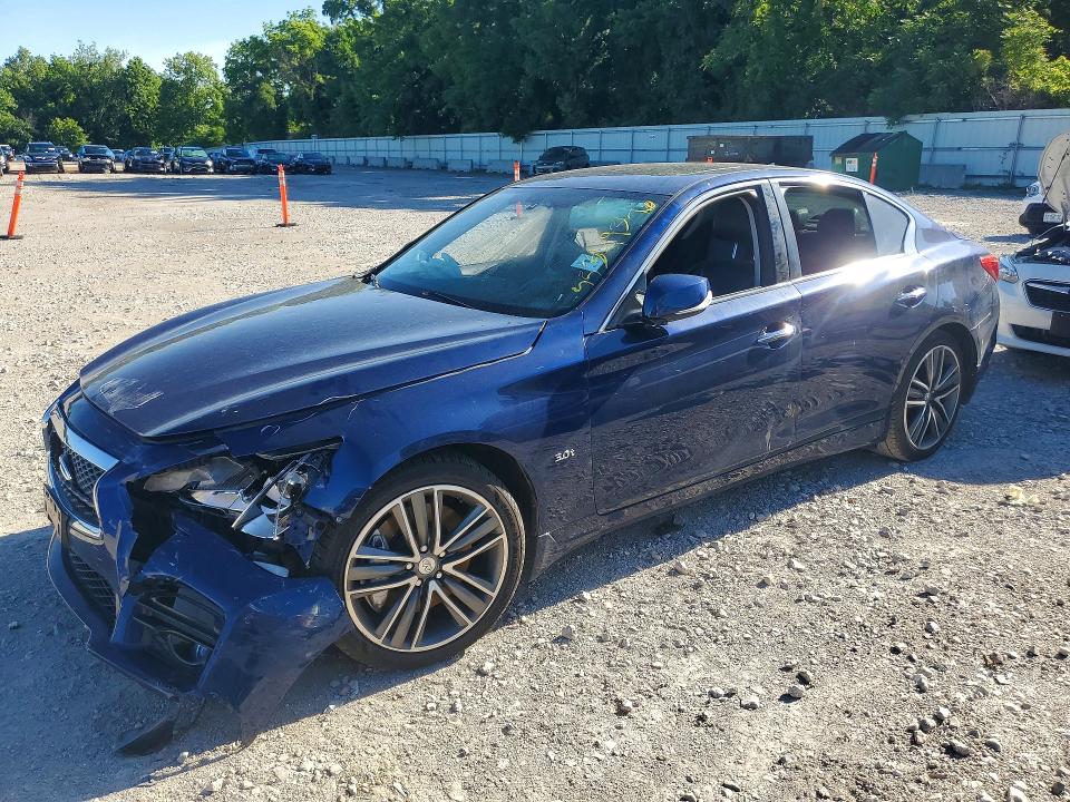 2017 Infiniti Q50 VIN JN1EV7AR3HM839340 COPART salvage auction — SIDE, Mo - Salvage Certificate Of Title, sold $2,900 on 2026-07-31 (photo 1)