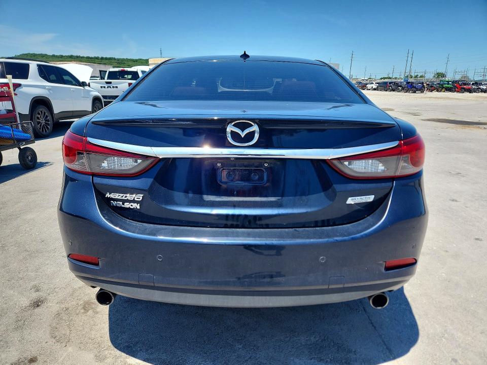 2016 Mazda 6 VIN JM1GJ1W5XG1433706 COPART salvage auction — HAIL, Ok - Cert Of Title-Salvage, sold $3,499 on 2026-07-27 (photo 6)