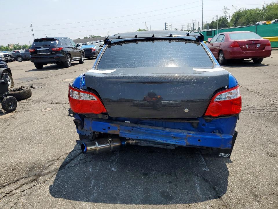 2006 Subaru Wrx VIN JF1GD70616L517689 COPART salvage auction — HAIL, CO - PUBLIC - SALVAGE TITLE, sold $7,700 on 2026-07-23 (photo 6)