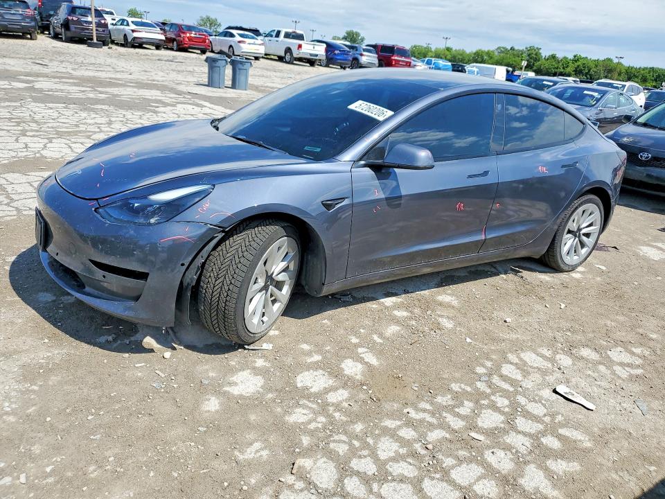 2022 Tesla Model 3 VIN 5YJ3E1EB5NF288105 COPART salvage auction — UNDERCARRIAGE, In - Cert Of Title-Salvage Title, sold $150 on 2026-07-24 (photo 1)