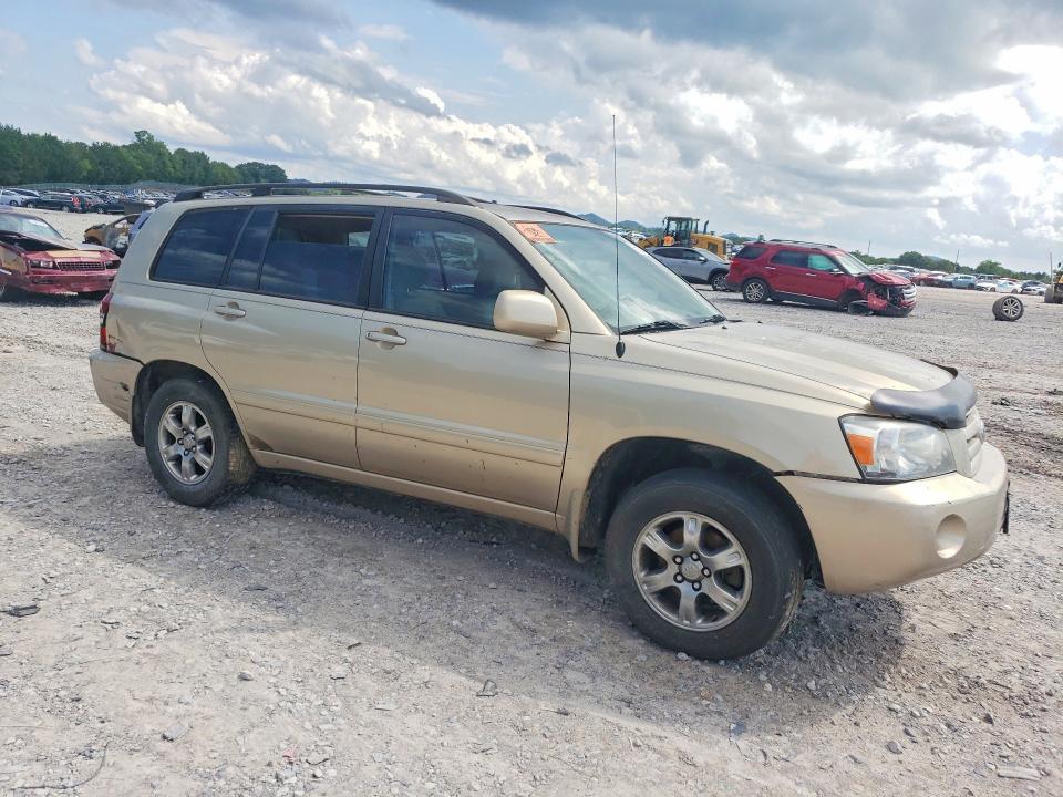 2005 Toyota Highlander VIN JTEEP21A150107565 COPART salvage auction — ALL OVER, Tn - Salvage Certificate, sold $600 on 2026-07-30 (photo 4)