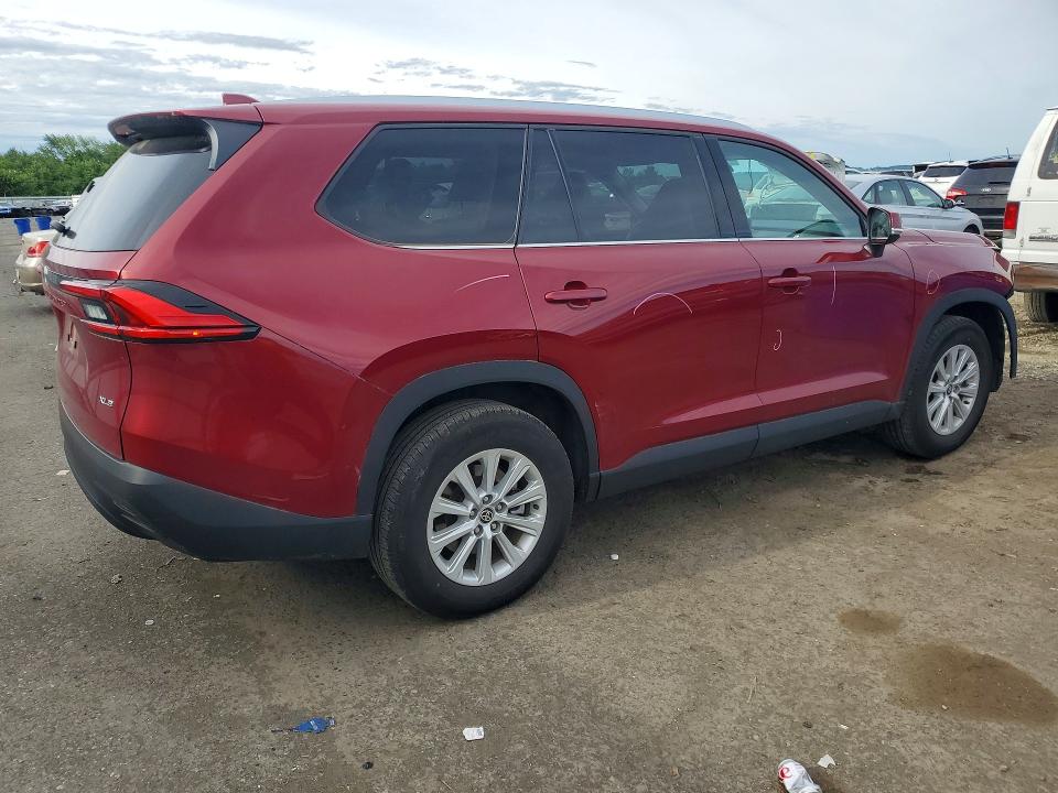 2024 Toyota Highlander VIN 5TDACAB57RS010223 COPART salvage auction — FRONT END, Pa - Certificate Of Salvage, sold $19,300 on 2026-07-10 (photo 3)